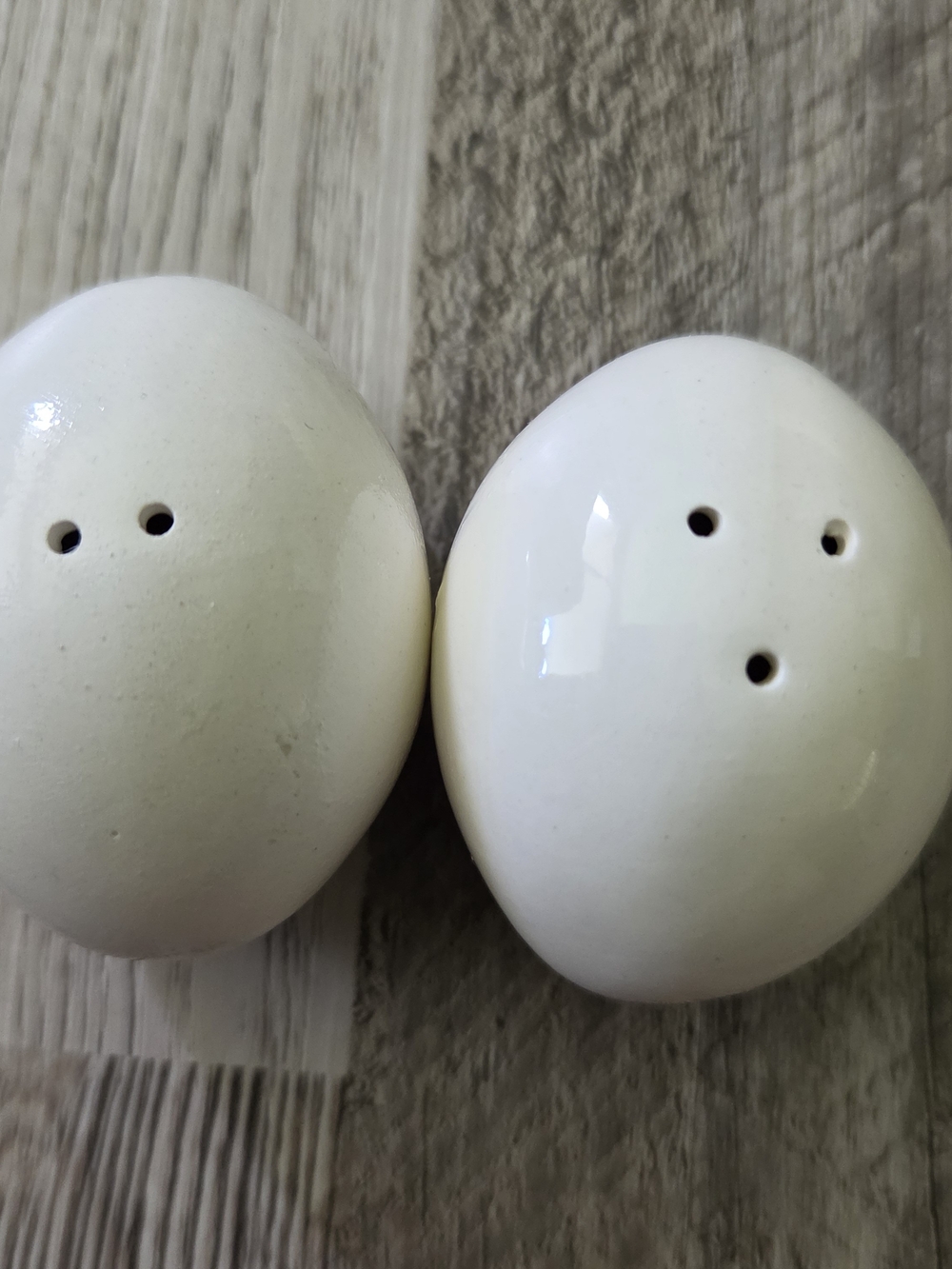 Japan Chicken Hen Egg Salt Pepper Shaker Set Ceramic Farmhouse Kitchen Vintage - Picture 12 of 16